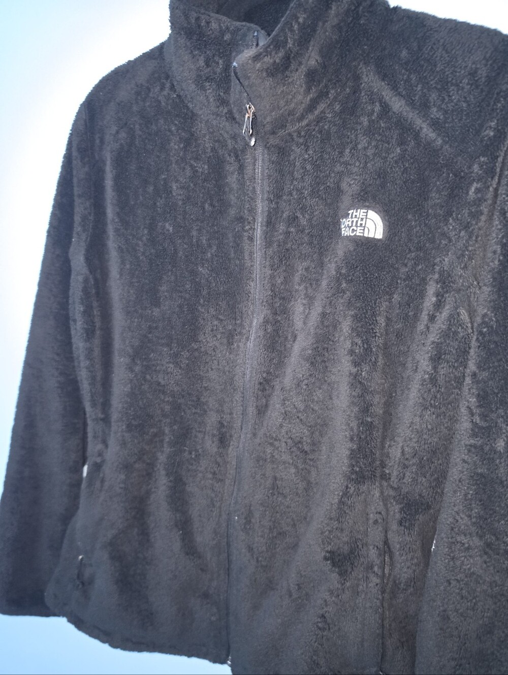 The North Face Black Fleece Jacket - Plush Full-Zip